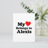 私のハートはアレクシスのものだ ポストカード (スタンド正面)