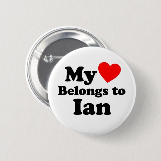私のハートはイアンのものだ 缶バッジ (正面&裏面)