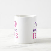 私のハートはイエスに属する コーヒーマグカップ (中央)