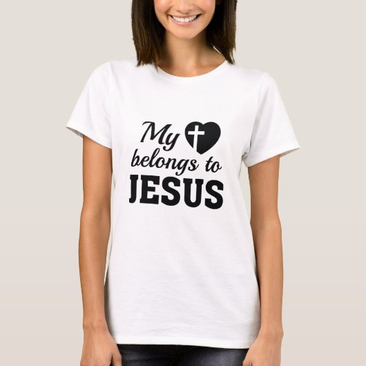 私のハートはイエスに属する Tシャツ (正面)