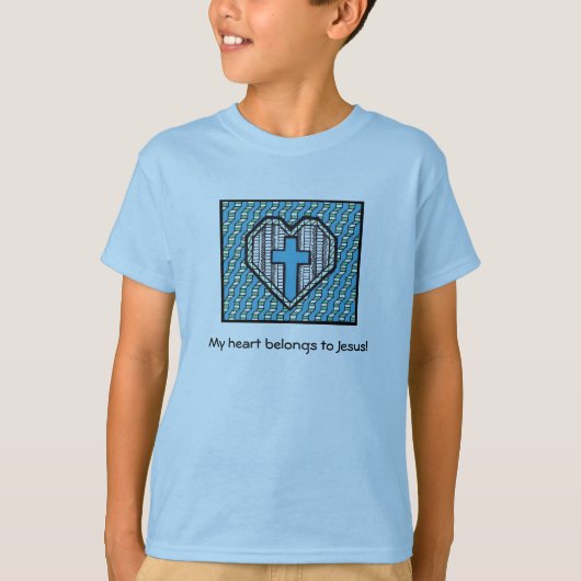 私のハートはイエス・キリストに属します! Tシャツ (正面)