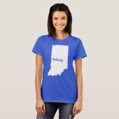 私のハートはインディアナにある Tシャツ (正面フル)