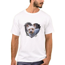 私のハートはカスタマイズ犬のTシャツだ
