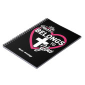 私のハートはカップルのためのキュートなギフトだ ノートブック (左側)