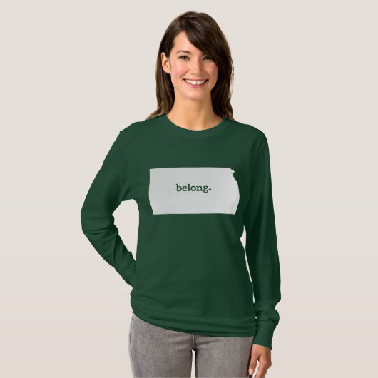 私のハートはカンザスの人だ Tシャツ (正面フル)