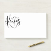 私のハートはカンザスジャンボポストItノートにある ポストイット (デスク)