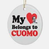 私のハートはクオモに属している セラミックオーナメント (左)