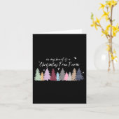 私のハートはクリスマスツリーファームテイラー13 Chr カード (黄色い花)