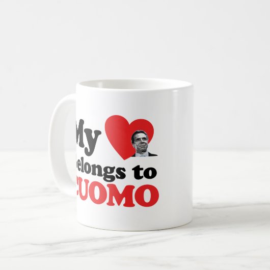 私のハートはクーモのものだ コーヒーマグカップ (正面左)