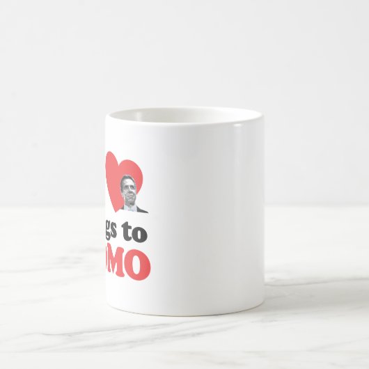 私のハートはクーモのものだ コーヒーマグカップ (中央)