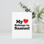 私のハートはサミュエルのものだ ポストカード (スタンド正面)