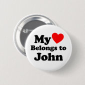 私のハートはジョンのものだ 缶バッジ (正面&裏面)