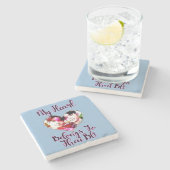 私のハートはタイBlのものだ ストーンコースター (横)