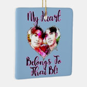 私のハートはタイBlのものだ セラミックオーナメント (右)