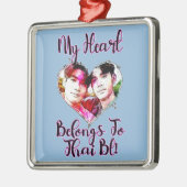 私のハートはタイBlのものだ メタルオーナメント (左)