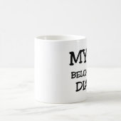 私のハートはダイアナに属します コーヒーマグカップ (中央)