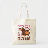 私のハートはダシュントのものだ トートバッグ (正面)