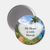 私のハートはハワイボタンだ マグネット (正面/裏面)