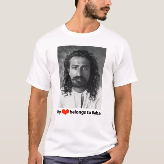 私のハートはババに属します Tシャツ (正面)