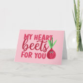 私のハートはバレンタインデーおもしろいに迎えてくれるよ シーズンカード (正面)