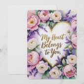 私のハートはバレンタインデーのものだ シーズンカード (正面/裏面)