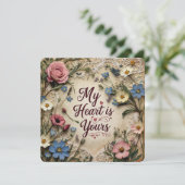 私のハートはバレンタインデーのカードだ シーズンカード (スタンド正面)