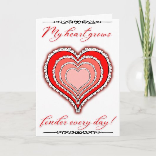 私のハートはバレンタインデーのカードを好きになる カード (正面)