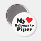 私のハートはパイパーのもの マグネット (正面/裏面)