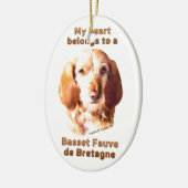 私のハートはブルターニュ基地に属している セラミックオーナメント (左)