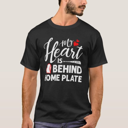 私のハートはホームプレート Tシャツ (正面)
