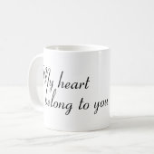 私のハートはマグ君のものだ コーヒーマグカップ (正面左)