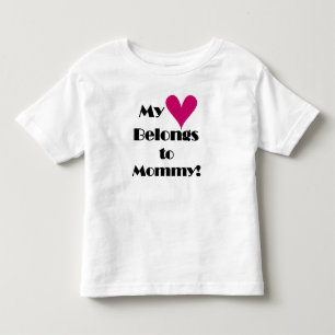 私のハートはママのものだ トドラーTシャツ
