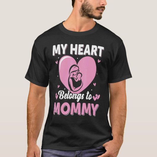 私のハートはママの女性だ Tシャツ (正面)