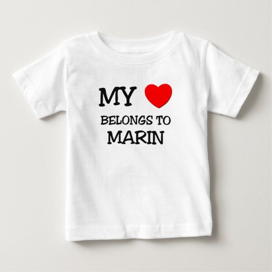 私のハートはマリンに属します ベビーTシャツ (正面)