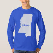 私のハートはミシシッピ州に属している Tシャツ (正面)