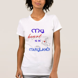私のハートはメリーランドにあります Tシャツ