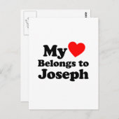 私のハートはヨセフのものだ ポストカード (正面/裏面)