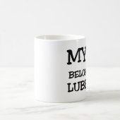 私のハートはラボックに属します コーヒーマグカップ (中央)
