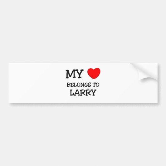 私のハートはラリーに属します バンパーステッカー (正面)