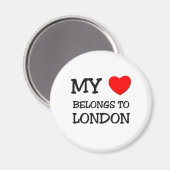 私のハートはロンドンだ マグネット (正面/裏面)