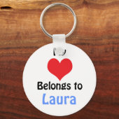 私のハートはローラ キーホルダー (正面)