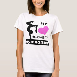 私のハートは体操に属します Tシャツ