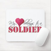 私のハートは兵士に属します マウスパッド (マウス)