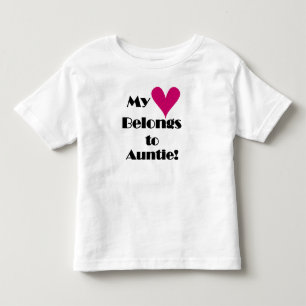 私のハートは叔母のものだ トドラーTシャツ