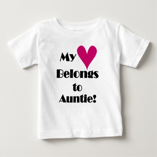 私のハートは叔母のものだ ベビーTシャツ (正面)