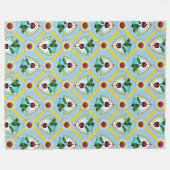 私のハートは君のためにボルシェを食べる フリースブランケット (正面(横))