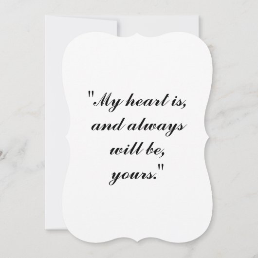 私のハートは君のものだ、そして常に君のものだ (裏面)