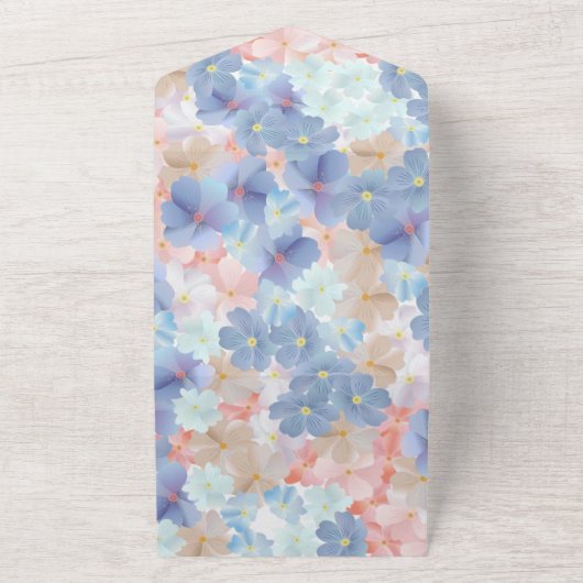 私のハートは君のものだ、そして常に君のものだ。 オールインワン招待状 (外側)