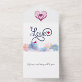 私のハートは君のものだ、そして常に君のものだ。 オールインワン招待状 (内側)