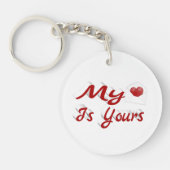 私のハートは君のバレンタインデー キーホルダー (正面)